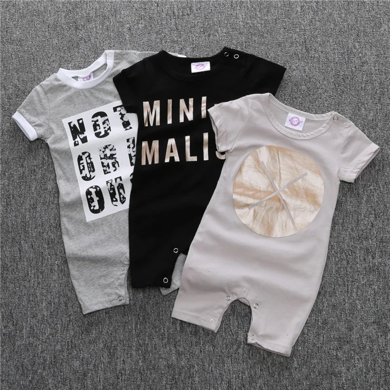 Летний цельнокроенный Комбинезон для маленьких мальчиков и девочек хлопковый