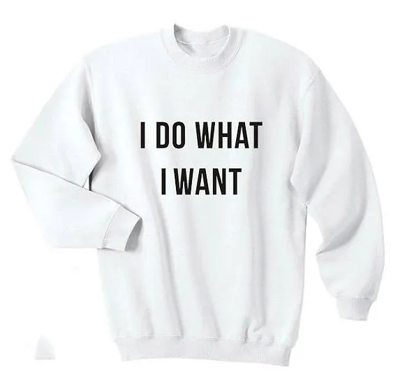 Я делаю что хочу футболка Веселая крутая свитшот с круглым вырезом унисекс много