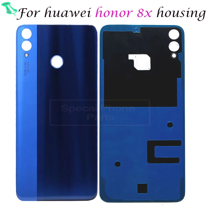 Задняя крышка для huawei Honor 8X 8 X корпус батареи задняя 3D стекло замена деталей