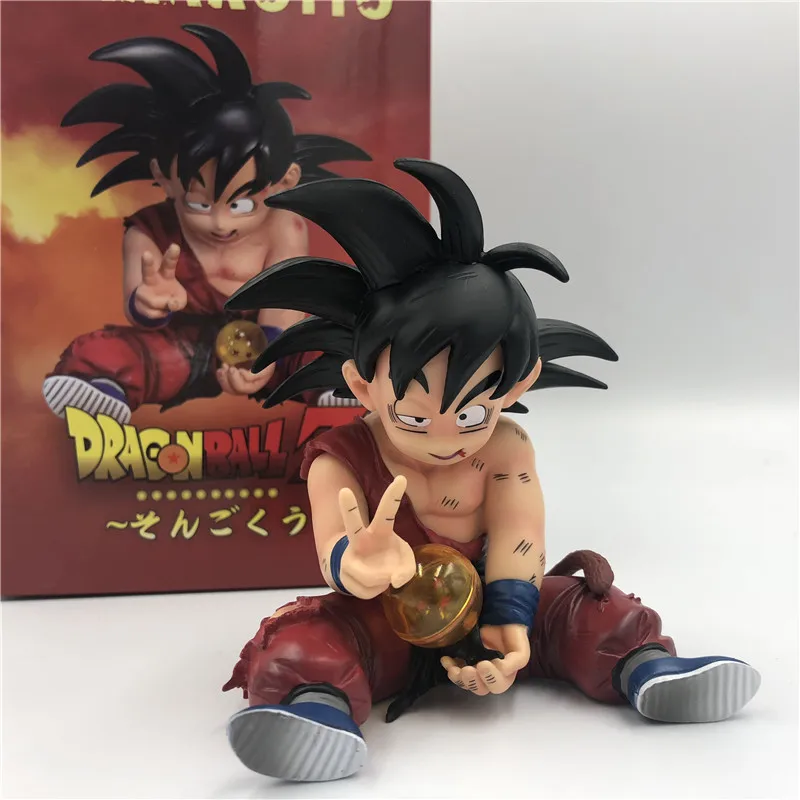 Dragon Ball Z малыш Гоку ранен Ver. Фигурку игрушечные фигурки из игры Dragon Ball DBZ(“Гоку сидя победный жест Вегета ГОКу Супер Saiyan Коллекция Модель