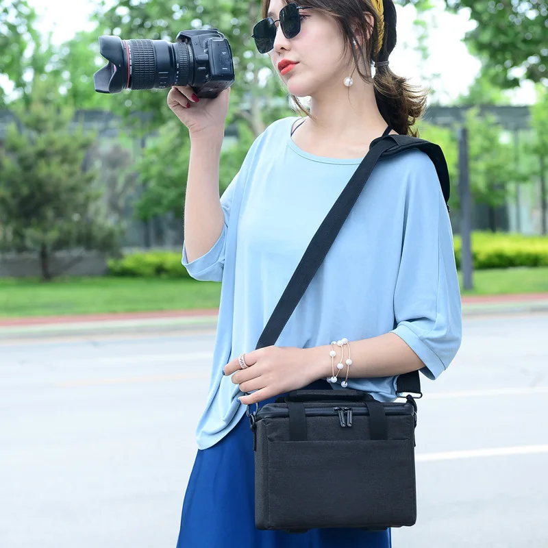 Для цифровых зеркальных фотокамер sony цифровой зеркальной камеры Canon Nikon D700 D300 D200 Z6 Z7 D750 D5300 D7200 D610 D5 D3400 D3500 Камера сумка чехол для Для мужчин женский, черный серый