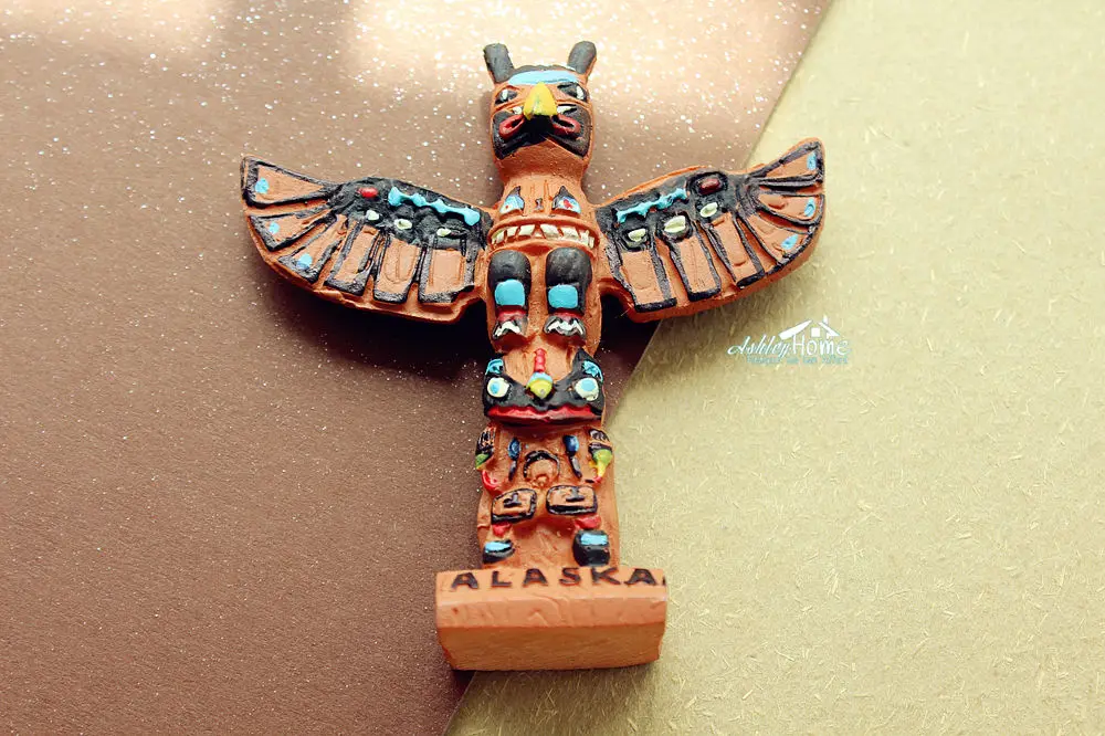 Totem Pole в Кетчикан Аляска США туристический сувенир 3D магнит на холодильник|3d fridge