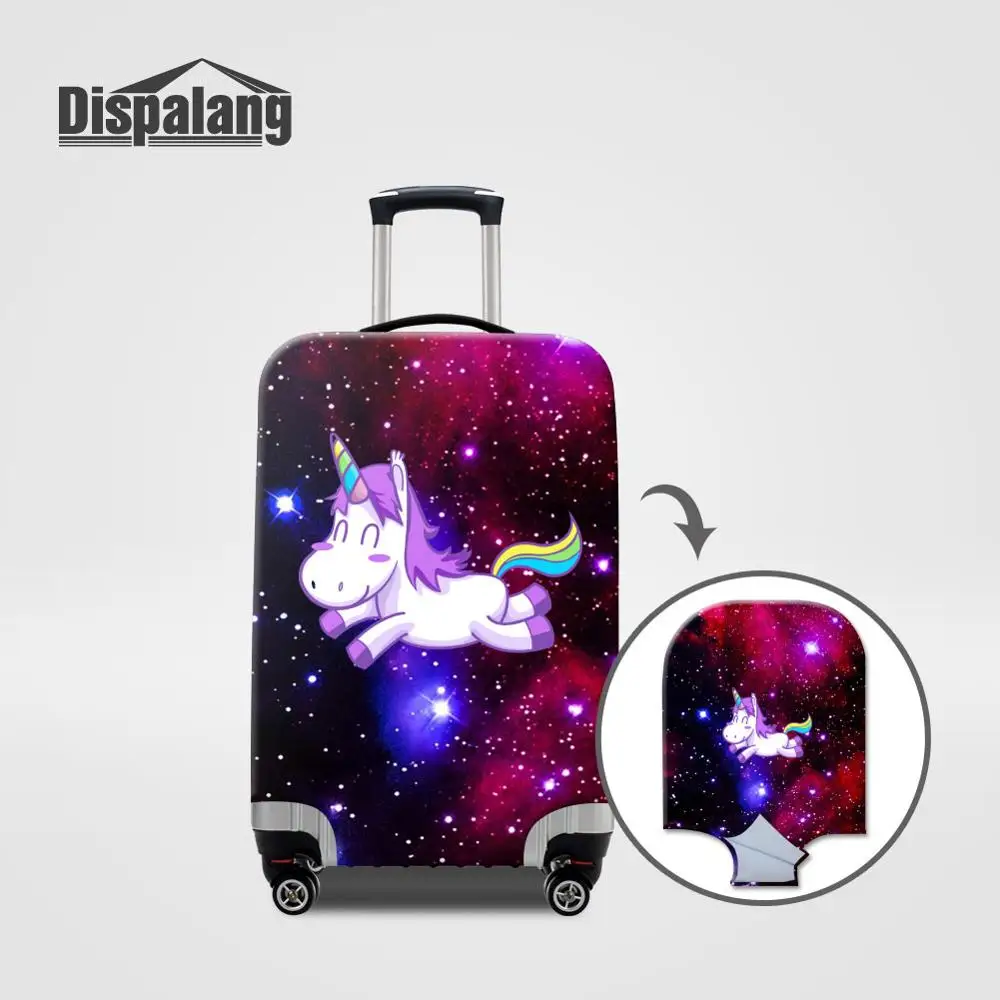Luggage Cover26 Dispalang милый Единорог эластичный багажный Защитный чехол Детские Мультяшные пылезащитные Чехлы для чемоданов для 18-32 дюймов аксессуары для путешествий - Цвет: Luggage Cover26