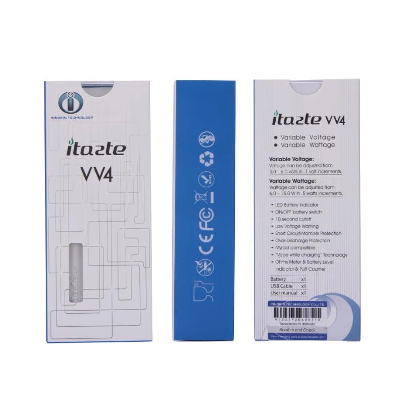 Оригинальный комплект Innokin iTaste VV4 Express VV 4 0 Аккумулятор 750 мАч/1000 мАч электронная