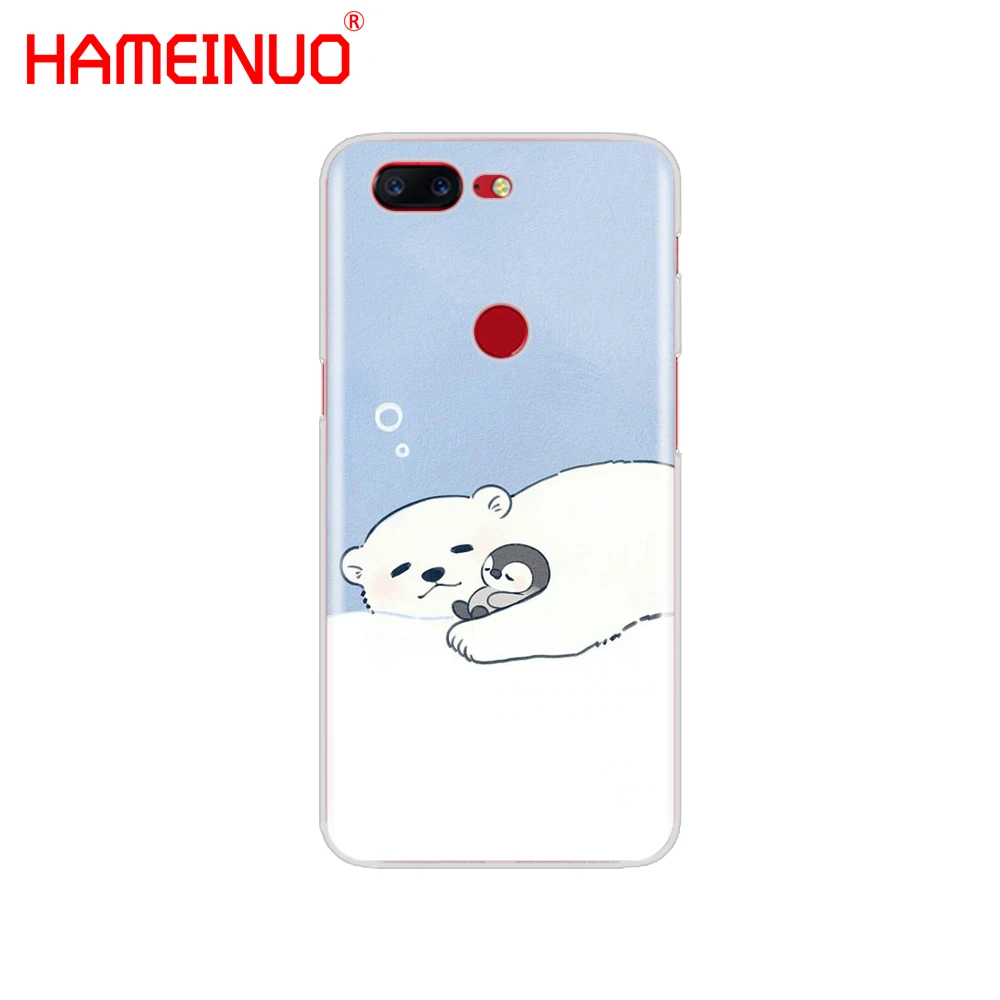 HAMEINUO милый пингвин белый медведь Обложка для Oneplus one plus 5T 5 3 3t 2 A3000 A5000 | Мобильные