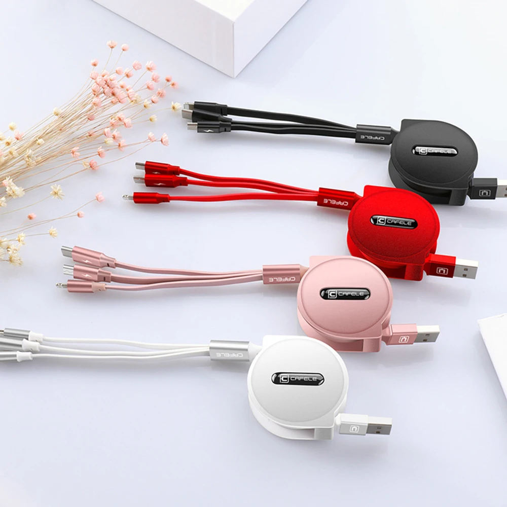 USB кабель для передачи данных для iPhone XS X 8 7 6 быстрая зарядка Зарядное устройство 3 в 1 микро USB кабель для Android USB Type C мобильные телефонные кабели для Samsung S9