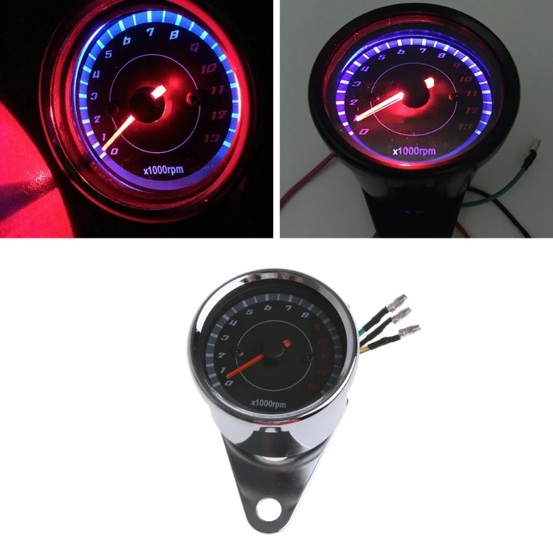 Универсальный светодиодный Тахометр для мотоцикла DC 12V Meter 13K RPM Honda Yamaha Suzuki |