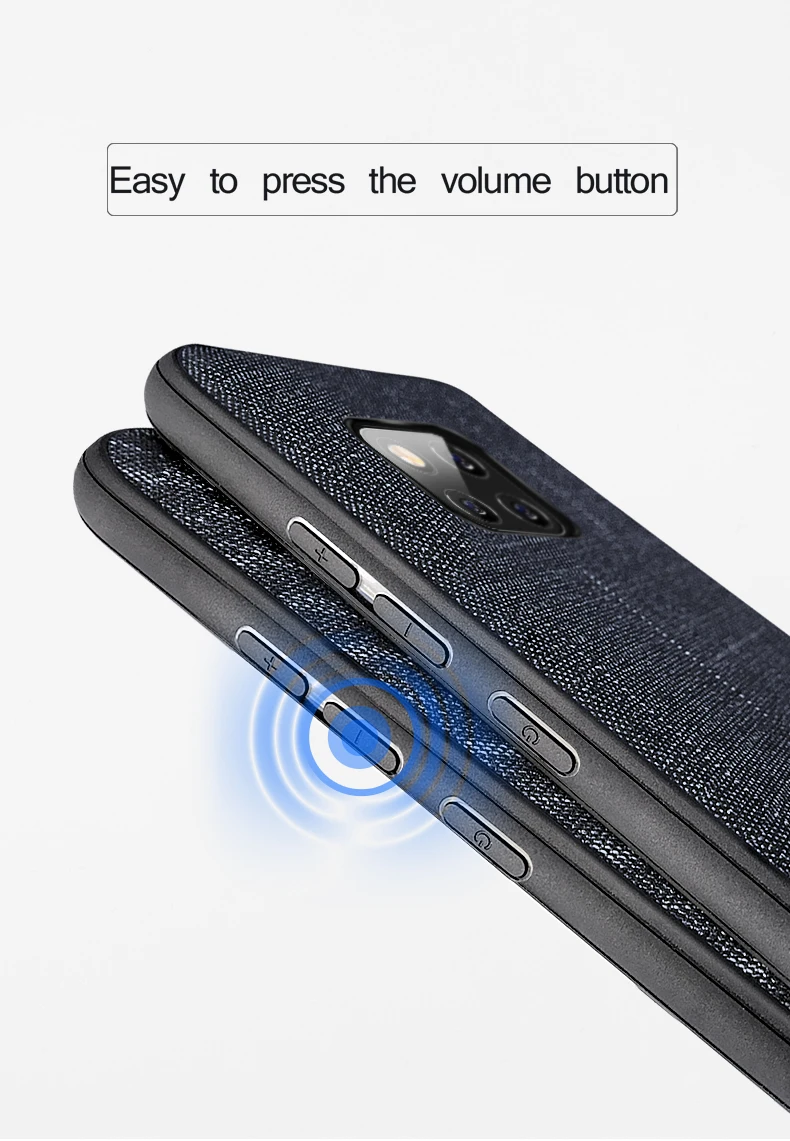Для huawei mate 20 pro чехол Mofi для huawei mate 20 чехол на заднюю панель ручной работы для джентльмена ткань для костюма бизнес mate 20 Pro
