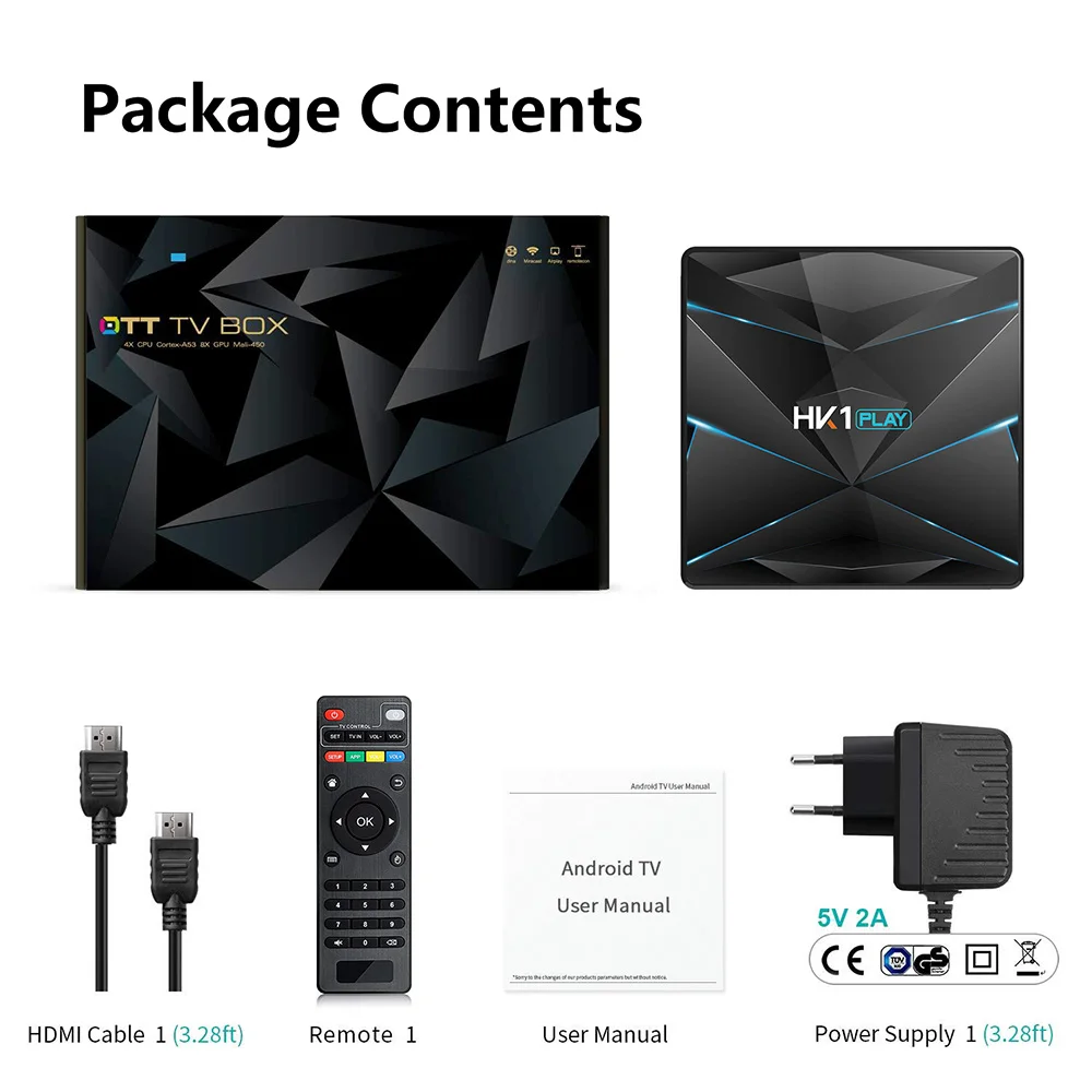 ТВ-приставка HK1 Play S905X2 Android 9 0 4 + 32 ГБ Wi-Fi | Компьютеры и офис