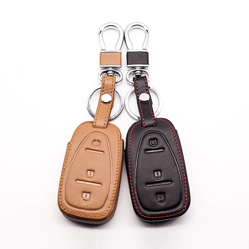 Чехол для автомобильного ключа из натуральной кожи Chevrolet 2017|car key case cover|key for carkey shell