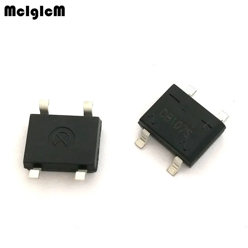MCIGICM 100 шт. SMD DB107 DB107S 1A 1000 в один фазы диодный выпрямительный мост