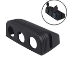 Автомобильное зарядное устройство для прикуривателя, 1, 2, 3 отверстия, черные автомобильные аксессуары, черная USB-розетка для прикуривателя