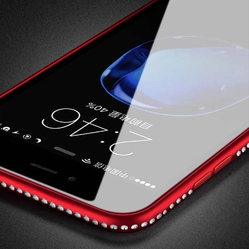 Чехол с тисненным рисунком и бриллиантами для Apple iPhone XS Max XR X 7 8 6 6S Plus 5 Блестящий