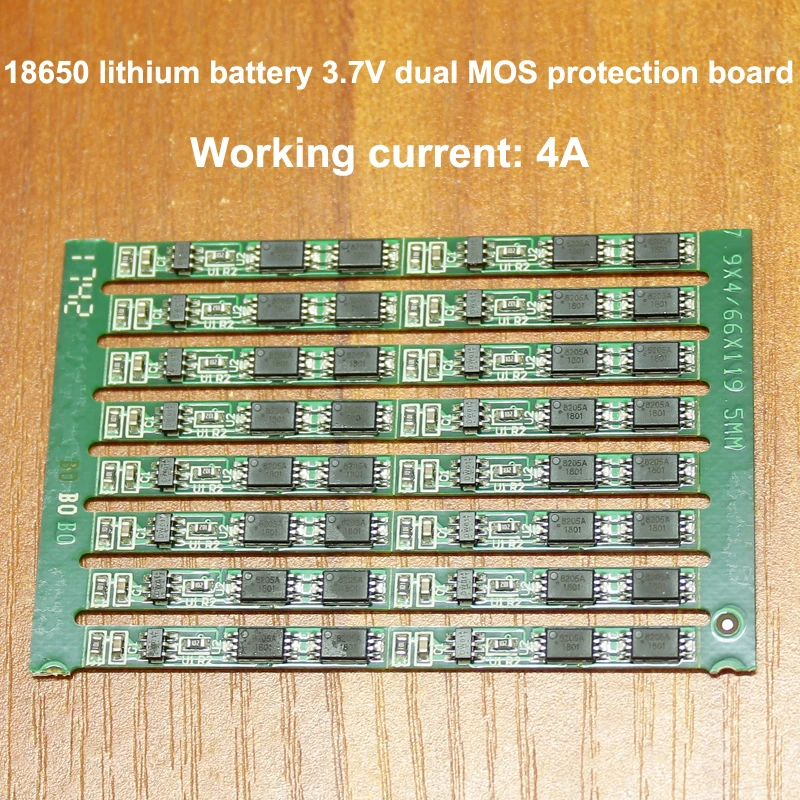 10 шт./лот 18650 литиевая батарея двойная MOS Защитная плата 3 7 V от перезарядки и