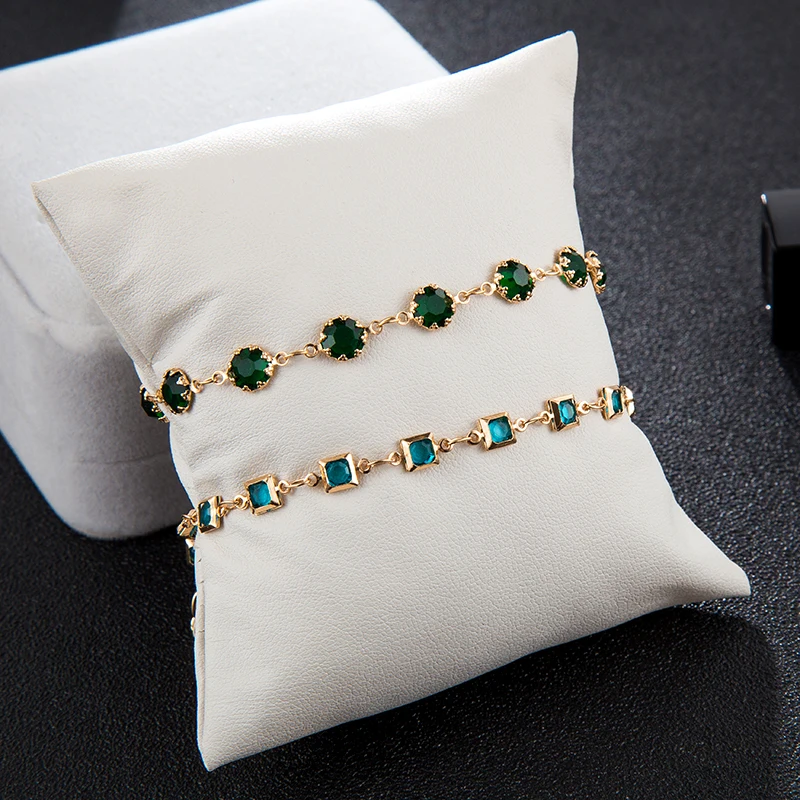 HuaTang fashion Black Rhinestone Anklet for Women Girl Beach Gold Chains Crystal Anklets Bracelet Foot Chains Jewelry 4333