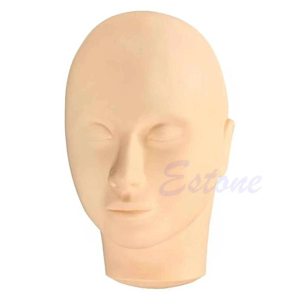 Тренировочный манекен для массажа лица с плоской головкой практики макияжа