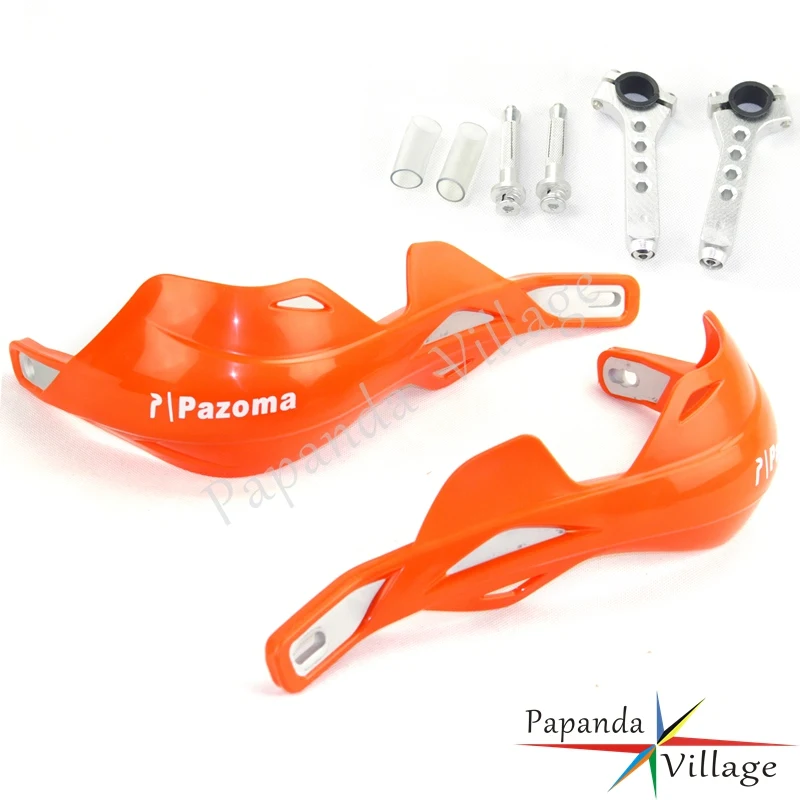 Orange Белая кисть для мотокросса 7/8 ''1 1/8'' руль с широкими ручками Dirt Bike Handguard Enduro для Yamaha DT yz WR 250 450 - Цвет: Orange