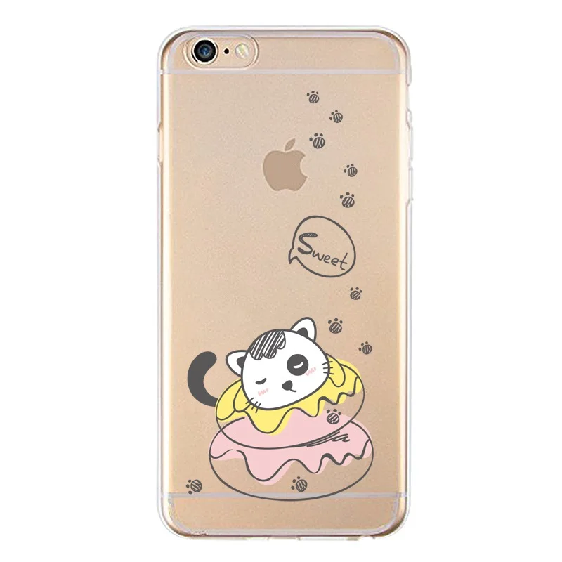 Princess Soft Clear TPU Phone Case For iPhone 4/4s 5 5s 6 6plus 7 8plus x Printed Pineapple Coque Cover Free Shipping | Мобильные