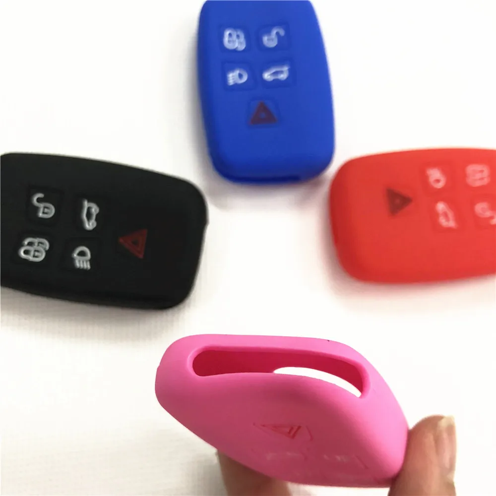 5 Button Silicone Car Remote Key Fob Shell Cover Case For Land Rover Range Sport Vogue Evoque Discovery 4 | Автомобили и