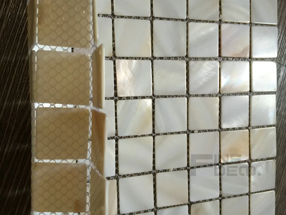 Натуральная пресноводная перламутровая мозаичная плитка для украшения ванной