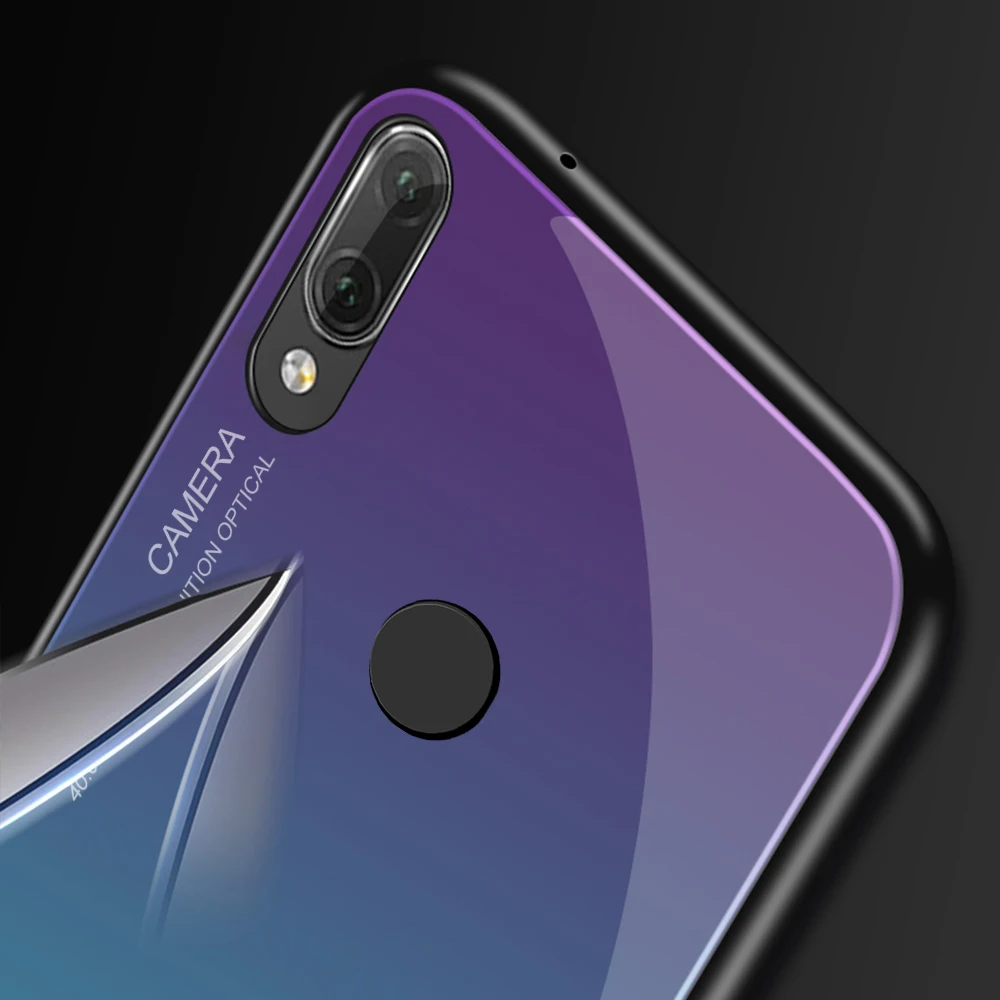Градиентное закаленное стекло для huawei P20 Lite Pro Чехол телефона Mate20 P10 Plus Nova3 note10 P smart