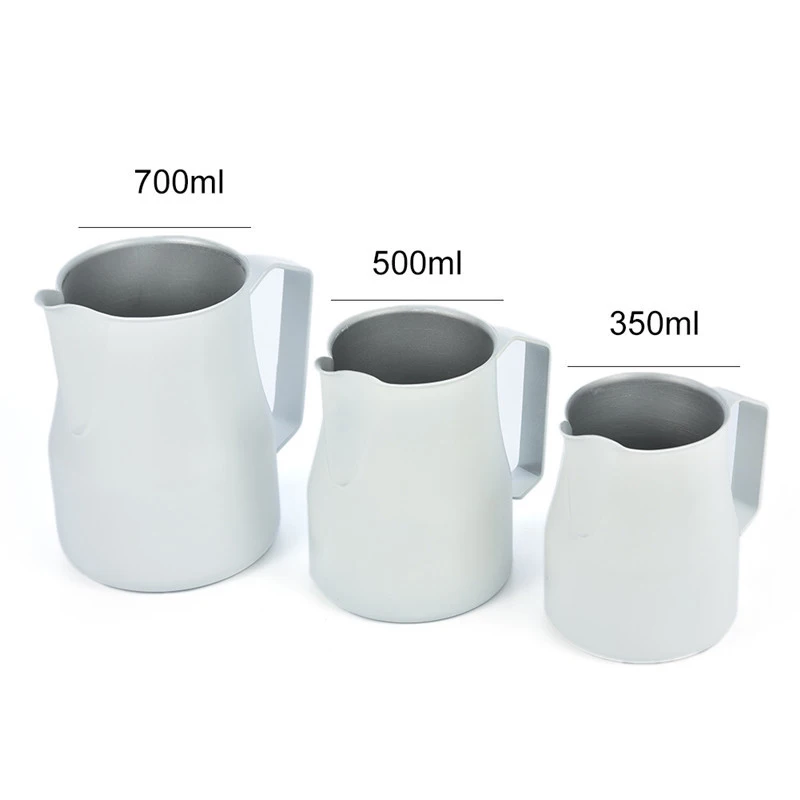 Stainless Steel Milk Frothing Jug Cream Cup Coffee Creamer Latte Art Pitcher With Spout Durable Kitchen Accessories | Дом и сад