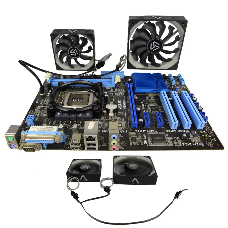 ALSEYE кулер адаптер для вентилятор компьютера И водяное охлаждение (2 шт./лот) 3pin/4pin