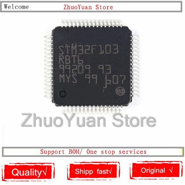 1 шт./лот новый оригинальный STM32F103RBT6 STM32F103 RBT6 LQFP64 IC чип | Электроника