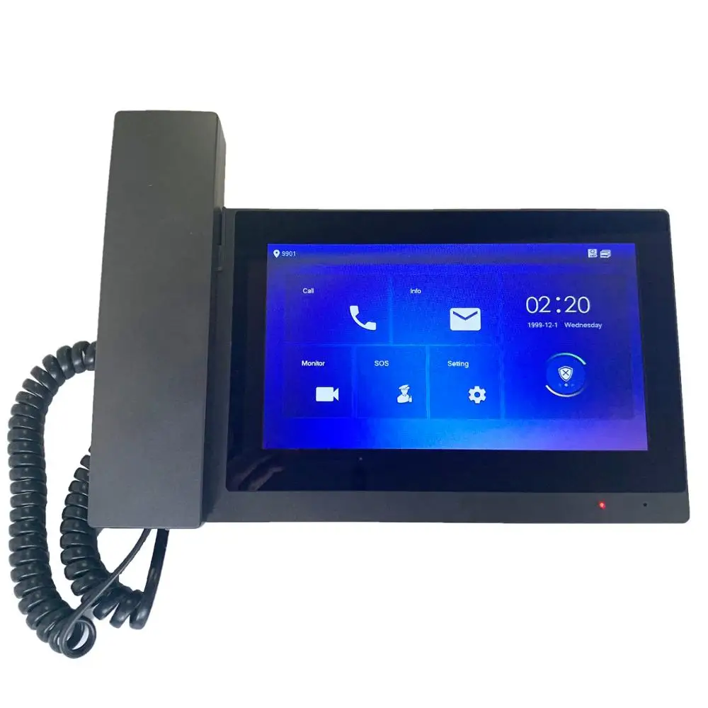 DH логотип VTH5221E/EW-H 7 дюймов сенсорный экран крытый монитор, ip-дверной звонок, ручной, видео-домофон, проводной дверной зв