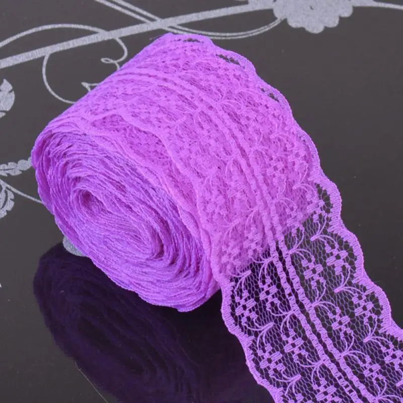 Lace Roll Spool Fabric Ribbon Netting Wedding Decoration Trim Garment Apparel Tulle Party Supplies 45mm*10M | Дом и сад
