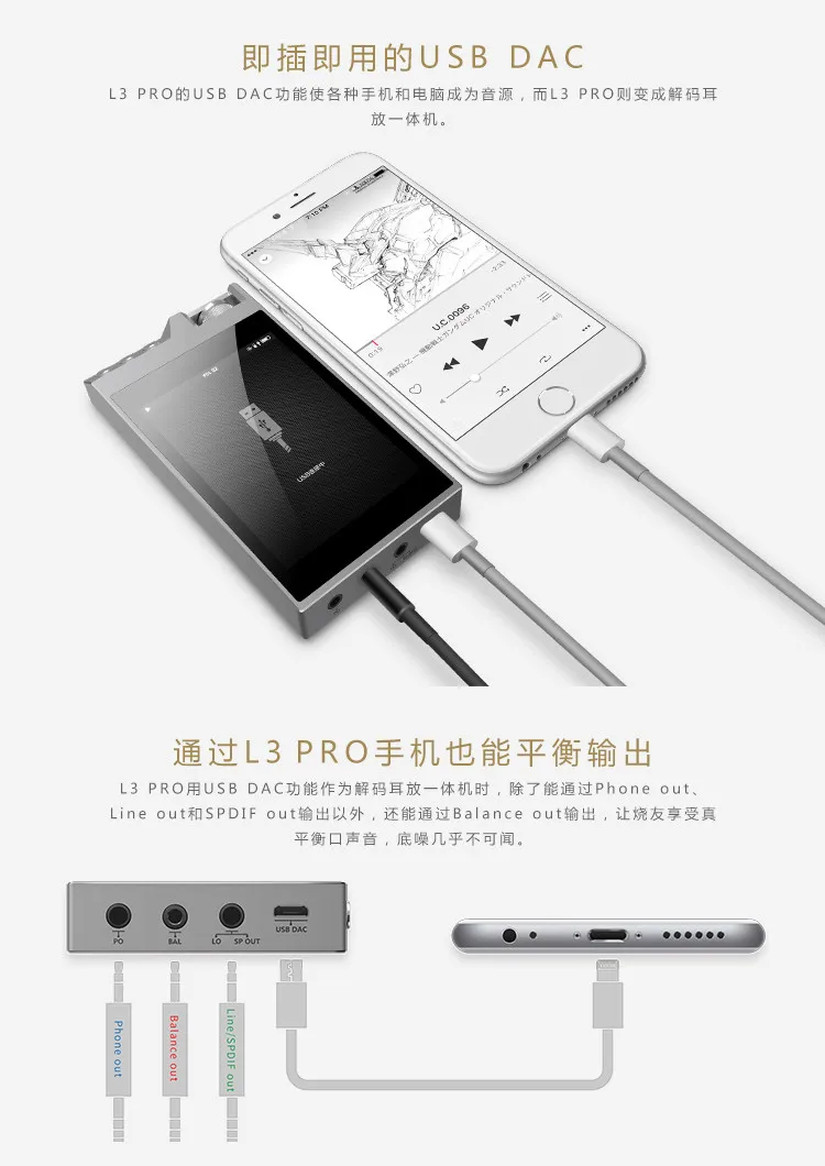 Роскошный и точный L3 PRO Двойной CS4398 двойной ECC MLC Flash DSD DAC USB высококачественный музыкальный плеер MP3
