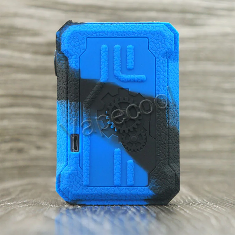 10 шт. Teslacigs панк 220 Вт коробка мод, силиконовый чехол кожа и силиконовый чехол варп рукав не скользит для Vape Teslacigs панк 220 W - Цвет: black blue