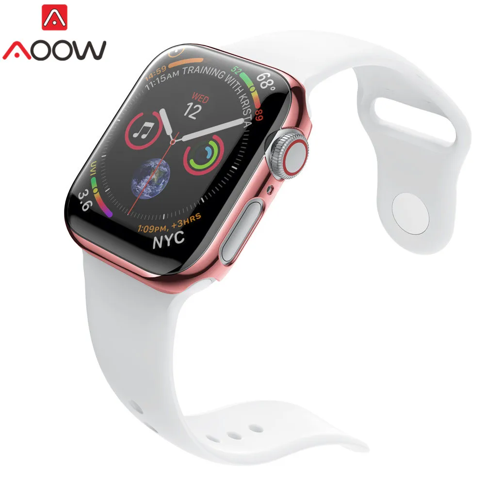 Ультратонкий защитный чехол для Apple Watch 38 мм 42 мм 40 мм 44 мм с покрытием из поликарбоната универсальная защитная крышка для iwatch 1 2 3 4
