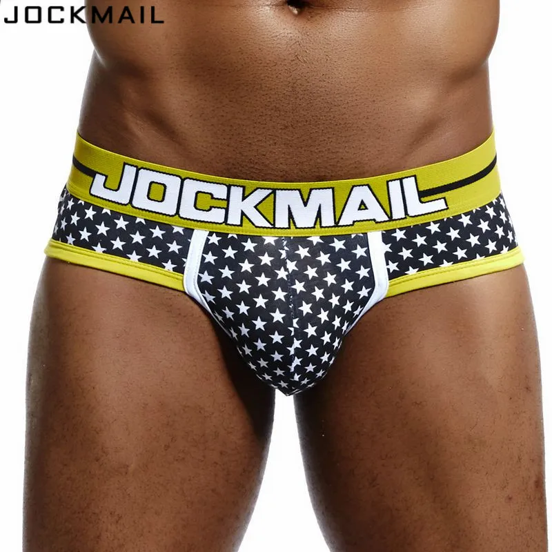 Мужские трусы с принтом в виде звезд JOCKMAIL хлопковые карманом для пениса нижнее