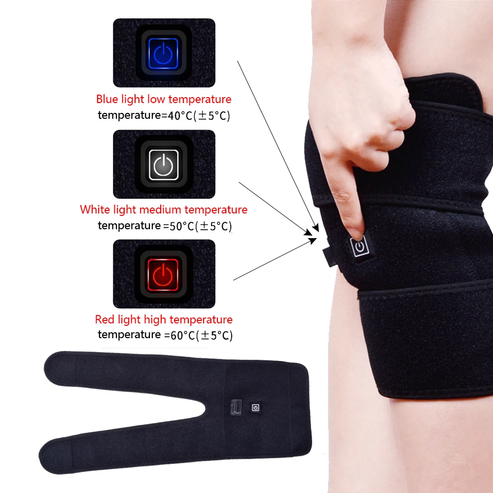 Горячая продажа унисекс USB с подогревом наколенники налокотники Arthritus