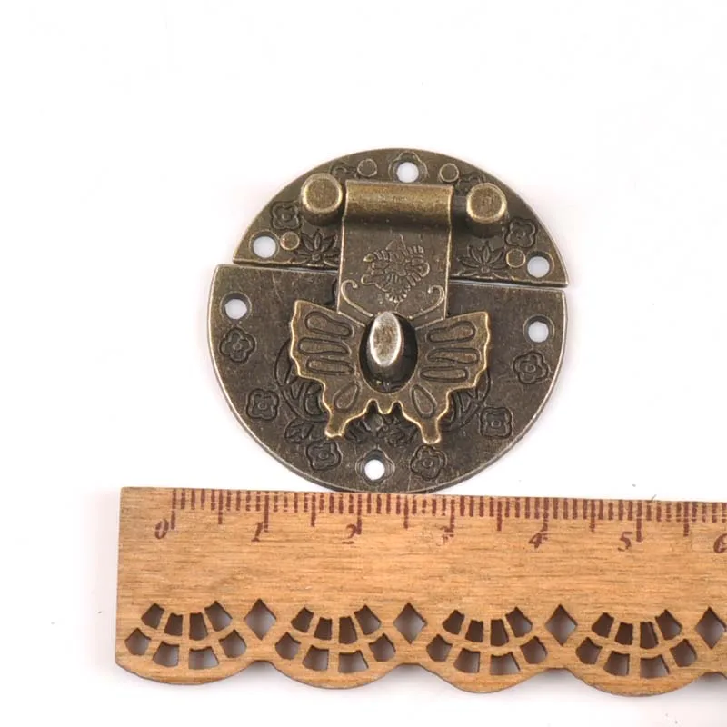 Античный латунный Деревянный чехол с застежкой винтажная декоративная