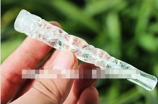 

Carved quartz Crystal doagon pipe healing (0601)