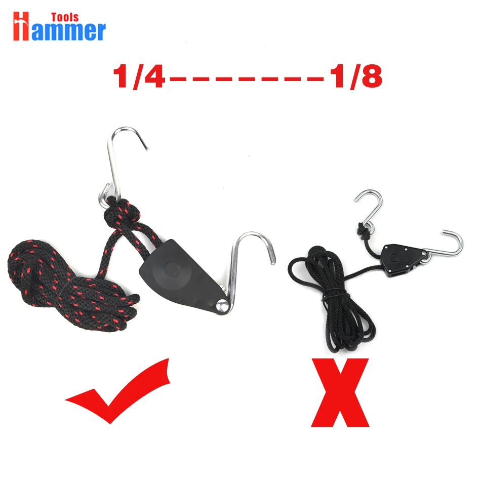 

1/4 inch Adjustable Heavy Duty Rope Hanger Heavy Duty Light Hanger