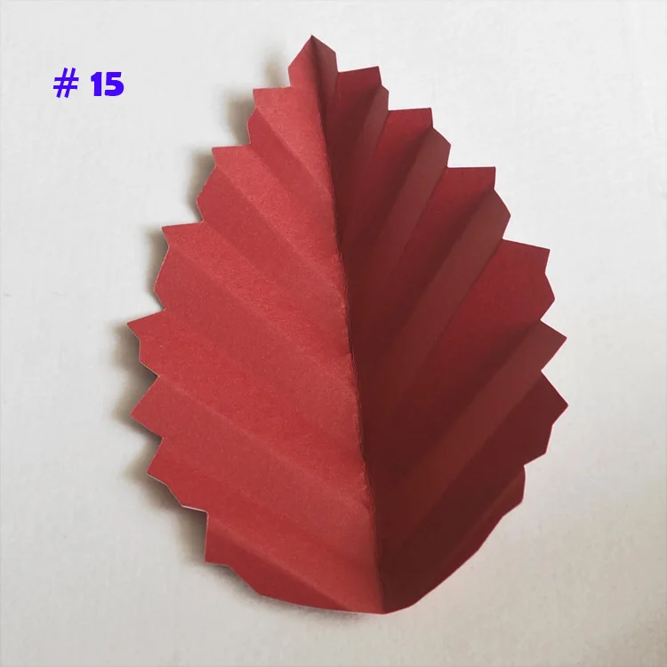 No 15 DIY искусственный бумажный цветок оставьте гигантские бумажные листья розы для свадебной вечеринки декор детский душ свадебный душ Декорации - Цвет: No 15