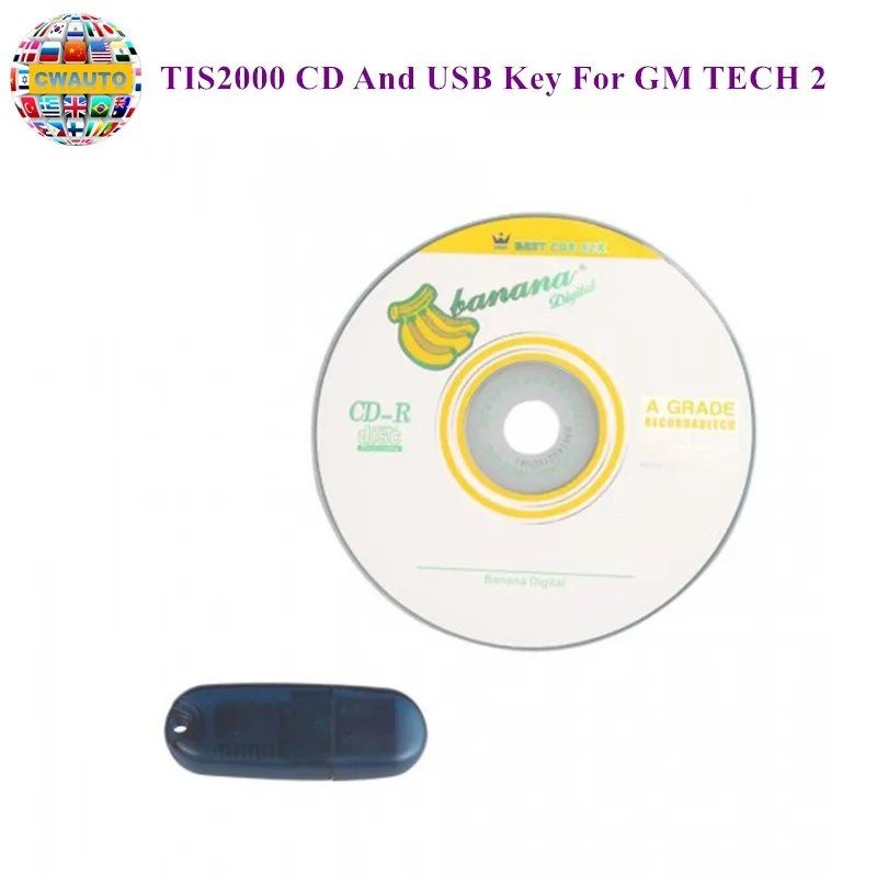 TIS2000 CD и USB ключ для модели автомобиля TECH2 SAA B | Автомобили мотоциклы