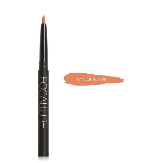 Коричневый Focallure 19 цветов lipliner ручка Профессиональный водонепроницаемый Контурный карандаш для губ для женщин сексуальная матовая помада Косметические Карандаши - Цвет: Коричневый