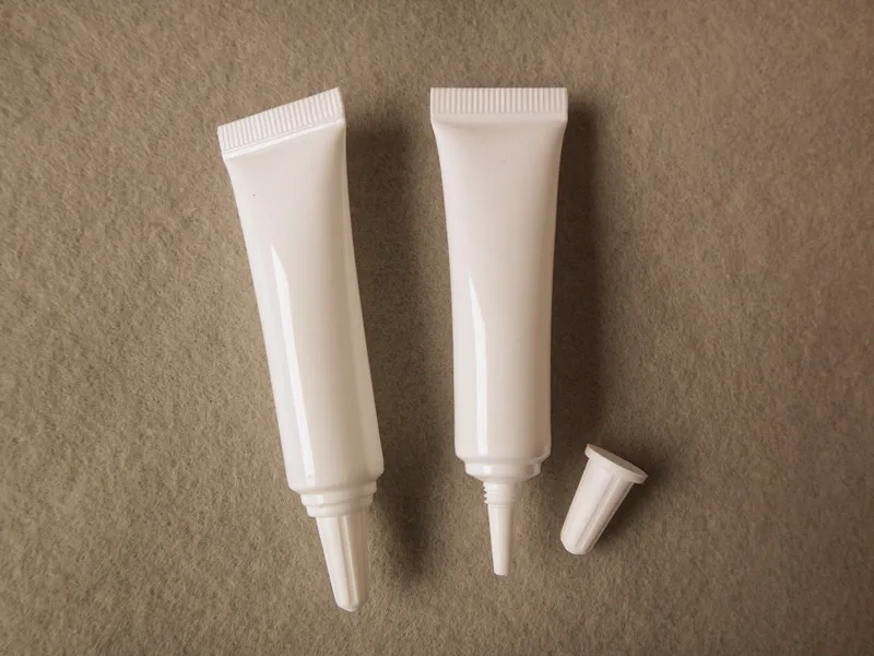 Пластиковая жемчужно-белая упаковка/мягкие тюбики для косметики/пустые