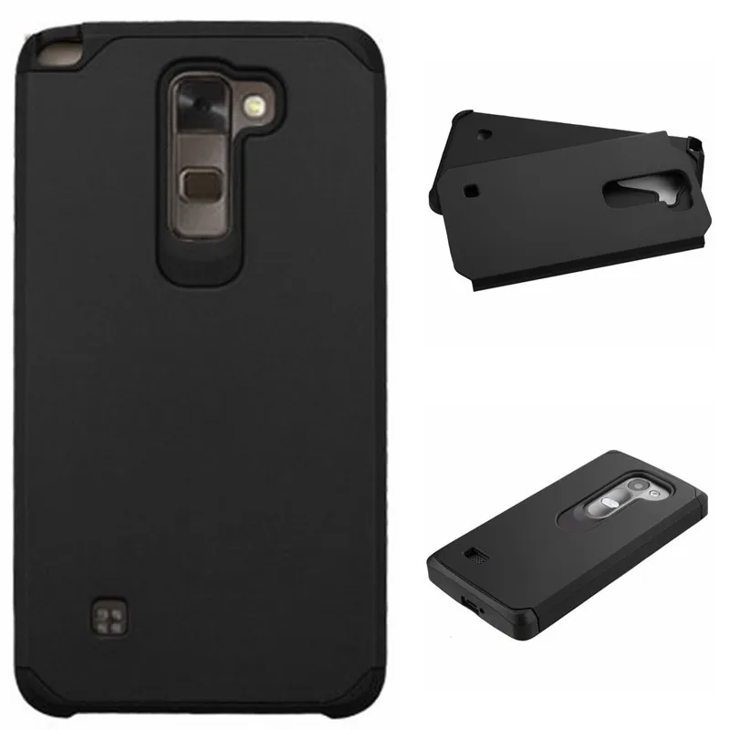 (10 ШТ./ЛОТ) Для LG Stylus 2 Case тонкий Гибридный Двухслойный Ударопрочный Броня Резина