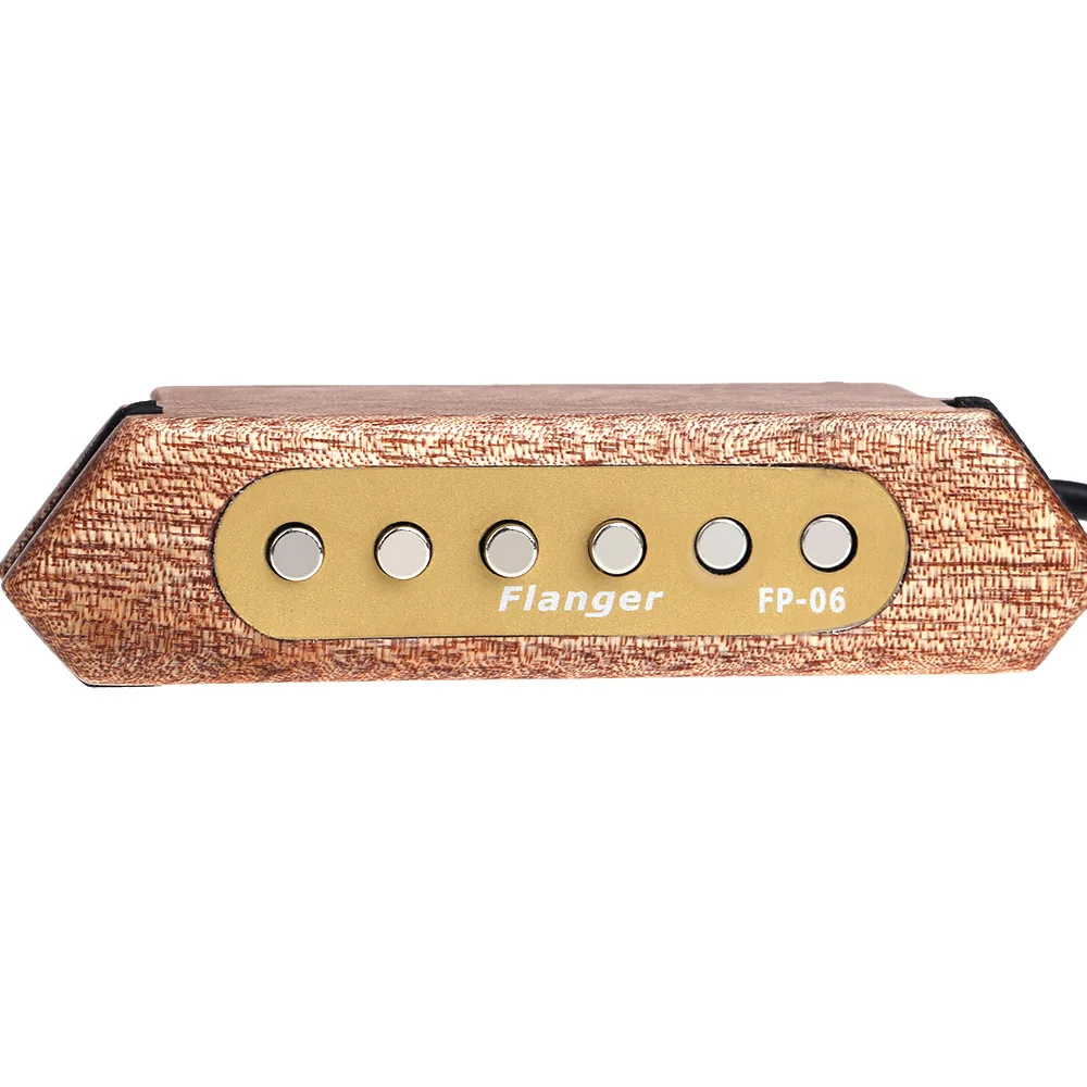 Flanger FP-06 звукосниматель для гитары 3" /40"/4" /42" Акустический Гитарный звукосниматель Регулируемый тон громкости деревянный дизайн звукосниматель