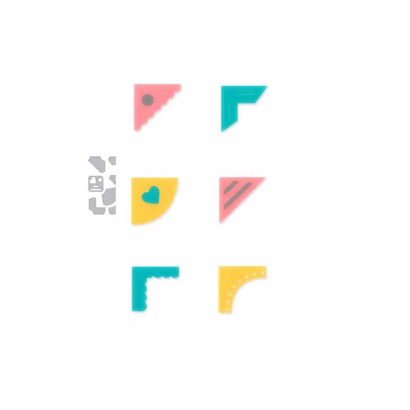 

Corner Label Metal Cutting Dies Stencil For Scrapbooking Album Photo Paper Cards Crafts Handmade New Die Cut Embossing