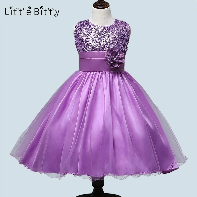 Kids Dresses for Girls Princess Dress Vestido Infantil Wedding Children Sequin Flower Party Boutique | Детская одежда и обувь