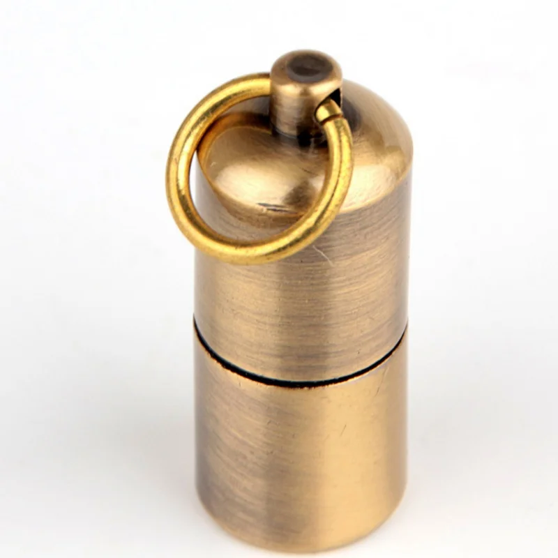 Капсульная керосиновая Мини компактная Зажигалка надутая брелок шлифовальный