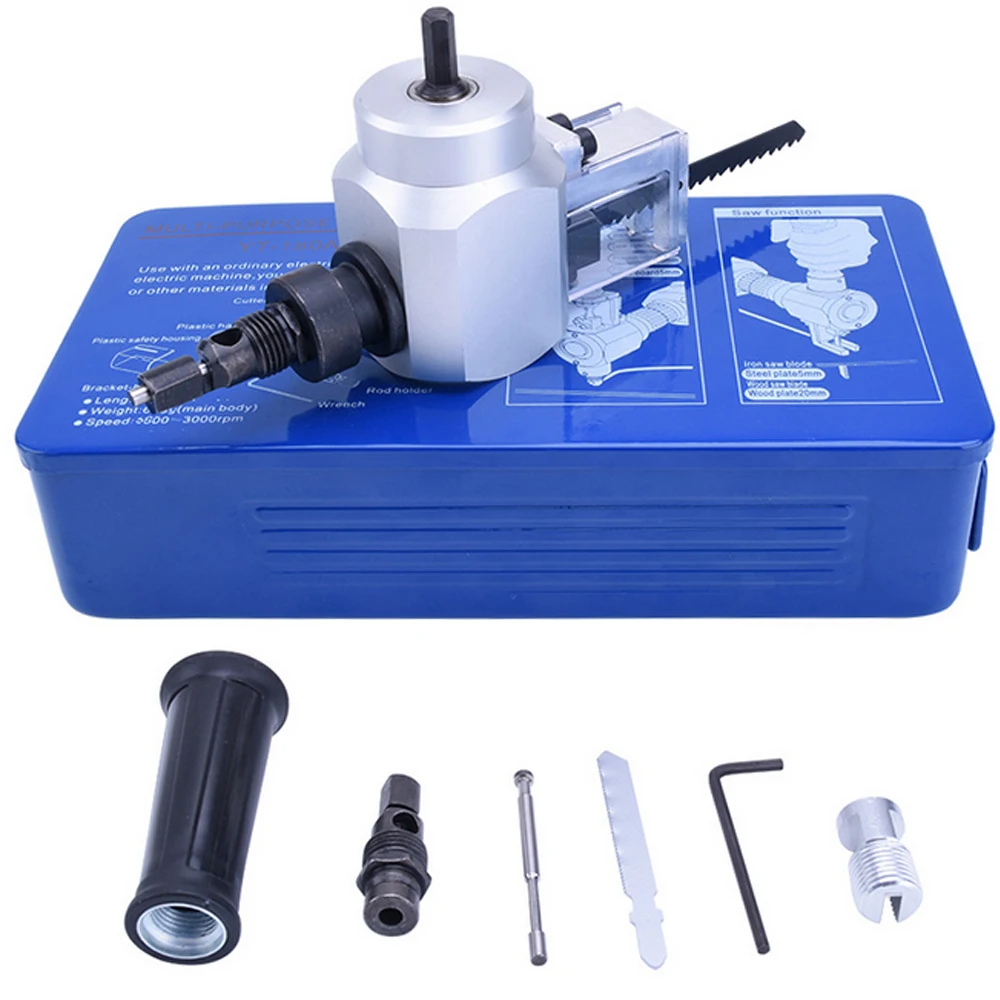 Double Head Hand Drill Electric Mini Sheet Metal Cutter Tool Set Accessory Nibble Attachment | Инструменты