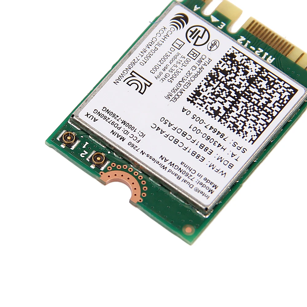 300mbps двухдиапазонный беспроводной адаптер для Intel Wireless N 7260 7260NGW AN Wifi + Bluetooth 4 0 802.11n 2