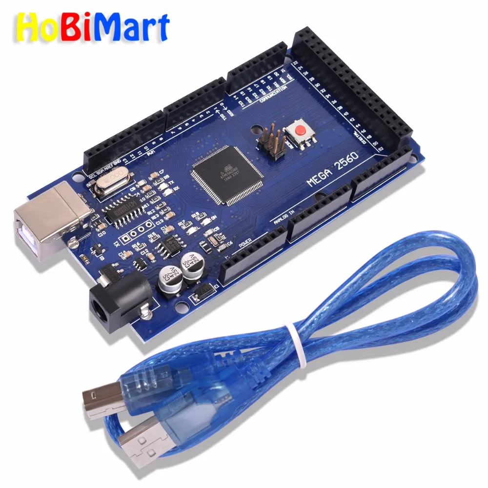10 шт. Мега 2560 доска R3 Mega2560 REV3 (ATmega2560 16AU CH340G) совместимых плат для Arduino uno с USB